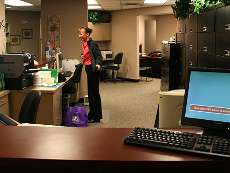 Reception desk