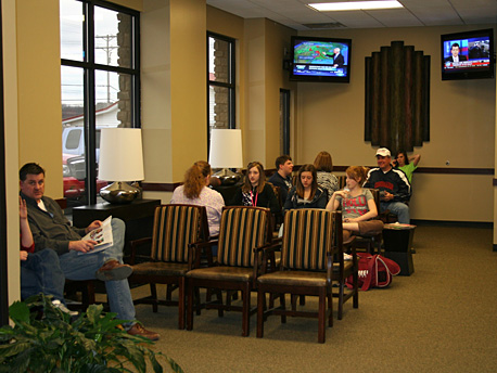 Reception area